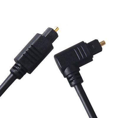 Buy High Quality 90 Degree Angle 24K Gold SPDIF Digital Optical Audio Toslink Cable for  PS4 TV online manufacture