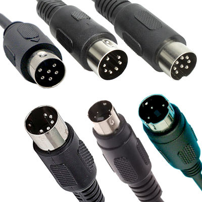 Buy OEM Factory S Video Audio Shield Male to Male Female 3 4 5 6 7 8 9 10 13 PIN MIDI DIN Extension Cable online manufacture