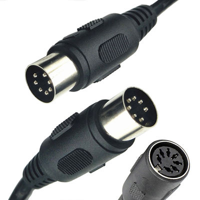 Buy Custom Midi Signal Male To Male Female 7 Pin DIN Controller Audio Stereo Extension Cable online manufacture