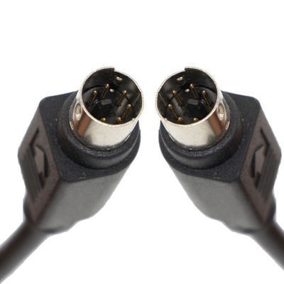 Buy CUSTOM 1M 3M Shield S Video Male To Male Mini Din 6 Pin cable online manufacture