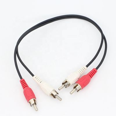 Buy CUSTOM M 2M 3M TV Y Splitter 2 RCA Male to 2 RCA Male Audio Video Cable online manufacture