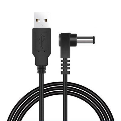 Buy Custom USB Male to Right Angle 5.5 X 2.1mm 2.5 3.5 1.35 Connector  Male DC Cable online manufacture