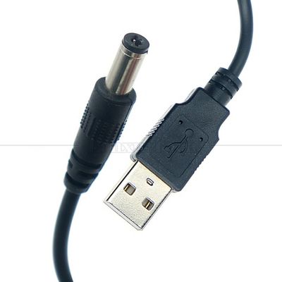 Buy Custom 1m 5.5x2.1mm Barrel Jack USB to DC Power Cable online manufacture