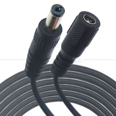 Buy High Quality Male to Female 5.5x2.1mm Barrel Jack DC Power Extension Cable for CCTV Camera online manufacture