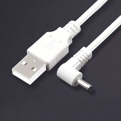 Buy Custom 90 Degree Angle 1m USB to DC Male 3.5x1.35mm Power Extension Cable online manufacture