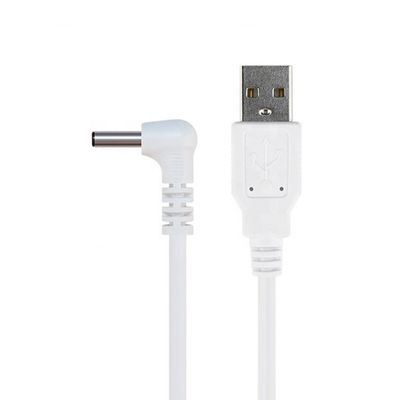 Buy White Black 90 Degree Angle 5.5x2.1mm 5.5x2.5mm 1.35x3.5mm USB to DC Power Cable online manufacture