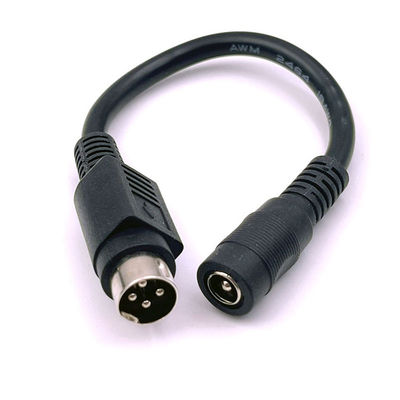 Buy 4 Pin Mini DIN to DC  Female Jack 5.5x2.1mm Power Extension Cable for Camera DVD TV PC Barcode Printer online manufacture