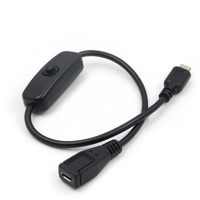 Buy Custom Male to Female Charging ON OFF Micro USB Extension Cable with Switch online manufacture