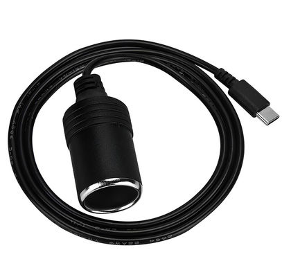 Buy PD Charging 12v Output USB Type C Male to Cigarette Lighter Female Socket Plug Power Adapter Cable for Car online manufacture