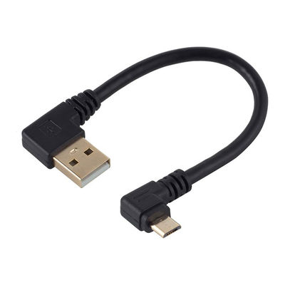 Buy Angle USB to L Shape Left Right Angle 90 Degree Micro V8 Extension Data Charger Cable online manufacture