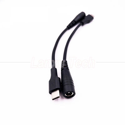 Buy 5V USB Type C to DC 5.5x2.1mm Charger Extension Cable for LED Desk Lamp Fan online manufacture
