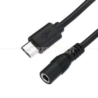 Buy Micro USB Male to DC 3.5x1.35mm Female Jack Power Extension Cable for Fans LED Strips online manufacture