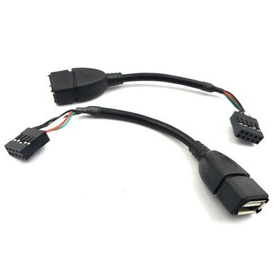 Buy USB Type A Female to 9 Pin Dupont Female Header Motherboard Adapter Cable online manufacture