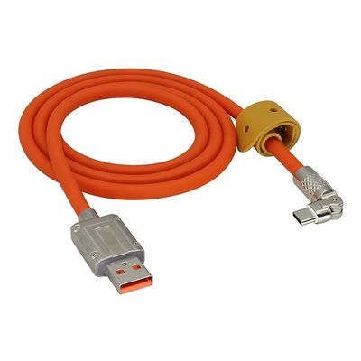 Buy 180 Degree Rotating Fast Charging 120w 6A Silicone USB Micro Type C Cable for Android Mobile Phone online manufacture