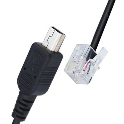 Buy Custom Assembly Mini B 5p USB to RJ9 RJ11 Cable online manufacture