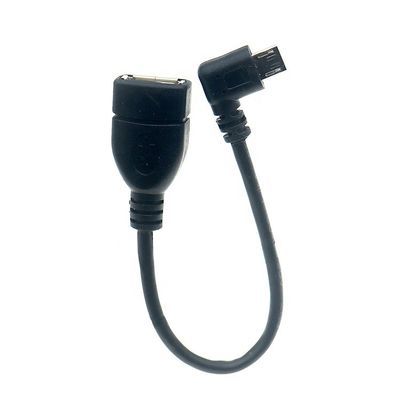 Buy Portable Short 90 Degree Right Angle Micro V8 to USB Female Socket OTG Adapter Cable for Phone Laptop online manufacture