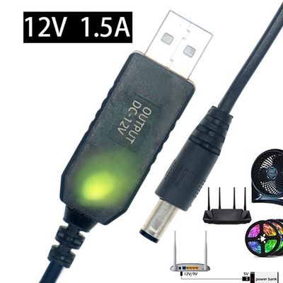 Buy QC3.0 QC2.0 QC  Charging Large Output 12V 1.5A 9V 2A 5V to 12V USB Charger Cable for Router Led Strip online manufacture