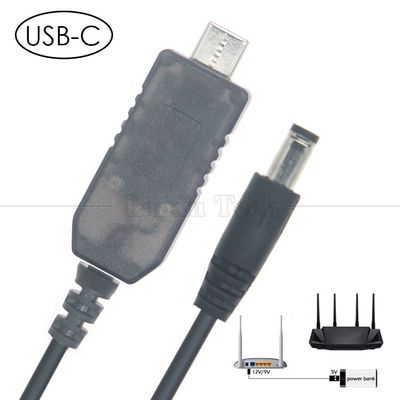 Buy USB Type C to DC 5.5x2.1mm 8.4v 7.4v 6v 4.5v 3.6v 3v 2.4v 9v 12v Output Cable for Wifi Router Led Light Strip Circuit online manufacture