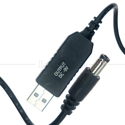 Buy High Quality Booster 5V USB to 9V DC 5.5x2.1mm Step Up Converter Power Charger Cable for Wifi Router Modem online manufacture