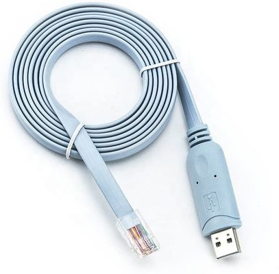 Buy High Quality Plug and Play WIN10 FTDI USB to RJ45 Rollover Console Cable for Cisco Router Switch online manufacture