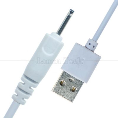 Buy High Quality 0.5M 1M 2M 3M  White Black DC 2.0  0.6 mm Charger USB Cable for Vibrator online manufacture