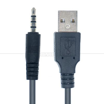 Buy USB 2.0 A Male to 4 Poles 3.5mm Audio Jack Charger Cable for Car Speaker Toy online manufacture