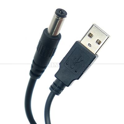 Buy 1M 2A 5V USB to DC 5.5x2.1mm Barrel Jack  Power Charger Cable for Led Light Lamp Speaker Fan Tablet Camera Router TV Box online manufacture