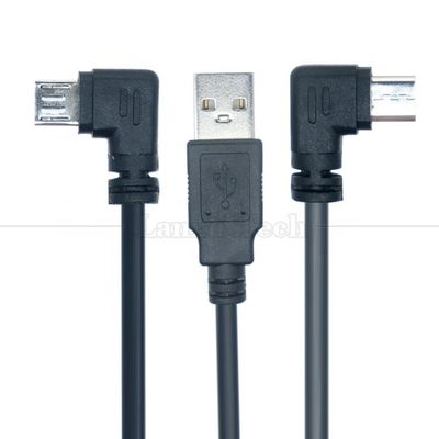 Buy 90 Degree Right Angle Micro B Male to USB Type A Male Extension Data Charger Cable for Tablet online manufacture