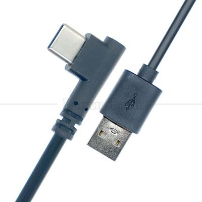 Buy 1M 2M 3M Sync Data Charging 90 Degree Angle USB C Charger Cable for Phone Tablet online manufacture