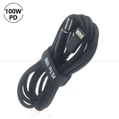 Buy Nylon Braided 100W 20V 5A PD Type C to DC 4.5x3.0 7.4x0.6 Adapter Charging Cable for HP Dell Lenovo Asus Acer Samsung Laptop online manufacture