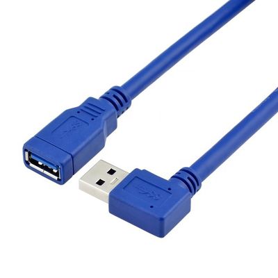 Buy High Speed 5Gbps 90 Degree Right Angle USB 3.0 Type A Male to Female USB 3.0 Extension Cable online manufacture