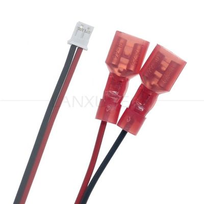 Custom JST PH SH ZH XH MX 2 3 4 5 6 7 8 Pin Connector to 6.3mm Spade Terminal Cable