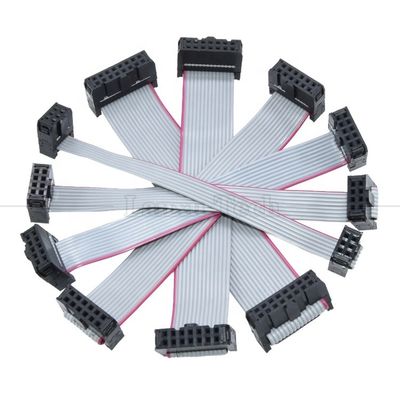6 8 10 12 14 16 18 20 24 26 30 32 34 40 50 60 64 PIN 1.27mm Pitch IDC 2.54mm 2.0mm Connector Grey Flat Ribbon Wire Cable