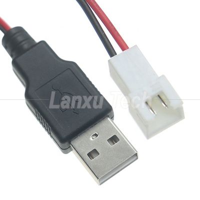 USB Type A Male to JST XH 2.54 Pitch 2 Pin Female Socket Cable