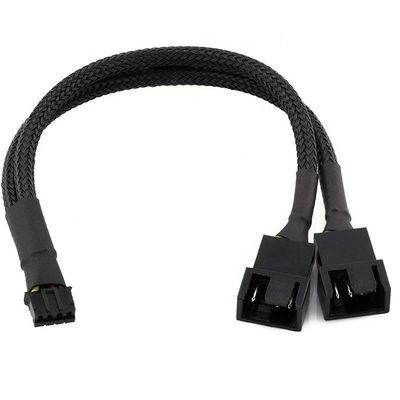 Motherboard CPU 4 PIN Connector PC Case Temperature Control Cooling Fan Y Splitter Extension PWM Cable