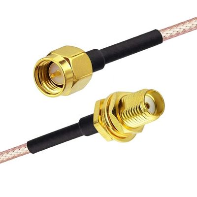 Custom RG 174 SMA Male to SMA Female Assembly Jumper RF Adapter Connectors Antenna  Coaxial Cables