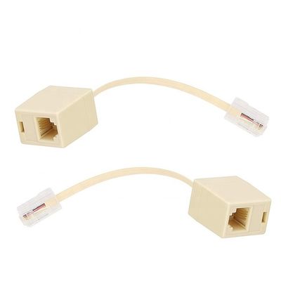 Ethernet RJ45 8P8C Male to Telephone RJ11 4P4C Female Socket ADSL Connector Converter Extension Cable Adapter