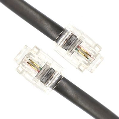 1M  Shield Intercom Cat3 RJ11 6P2C Telephone Adsl Cable