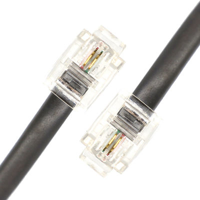 Custom 1M 2M 3M Shield Intercom Cat3 RJ11 6P2C Telephone Adsl Cable
