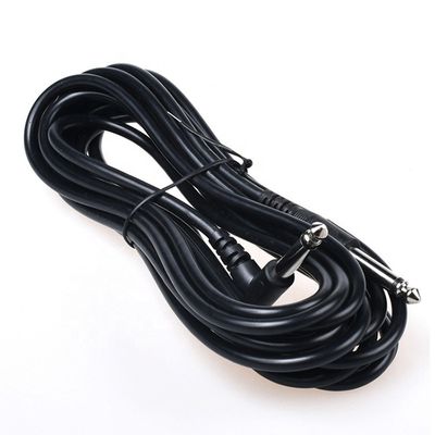 1M 3M 5M Durable 90 Degree Angle to Straight 6.35mm 1/4 TS Jack Instrument Patch Guitar Cable