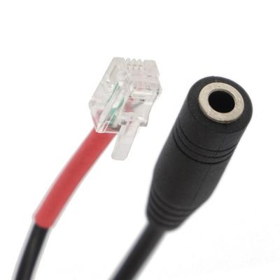 RJ9 RJ10 to Female 3.5mm CTIA Plug Audio Jack Headset Adapter Cable for Office Phone