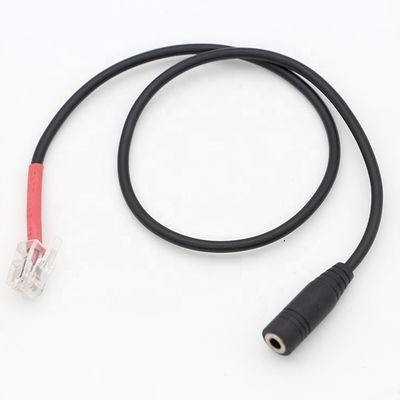 RJ9 RJ10 to Female 3.5mm CTIA Plug Audio Jack Headset Adapter Cable