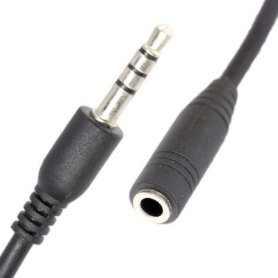Short 20cm 3.5mm 4 Poles TRRS Male To 3.5mm TRRS Female Stereo Aux Audio Extension Cable