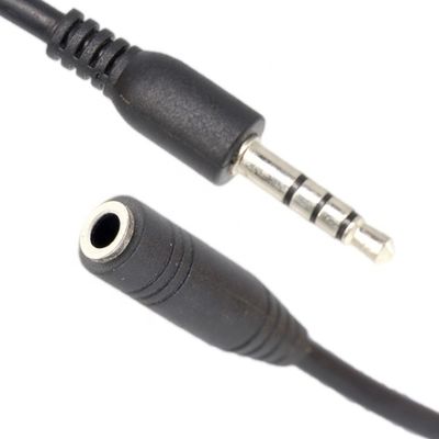 Short 10cm 3.5mm Jack TRRS Male To 3.5mm Jack TRRS Female Stereo Aux Audio Extension Cable
