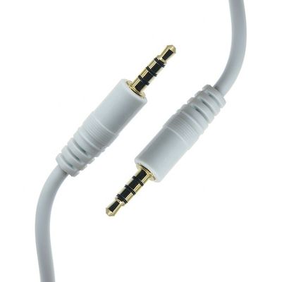 3.5mm Male to Male Stereo Aux Mono Jack 4 Poles TRRS  Microphone Audio Cable