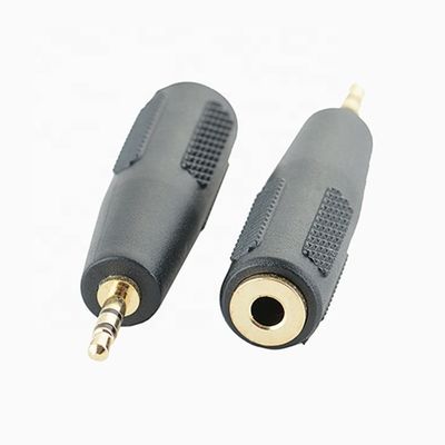 3 Poles TRS Jack Male to Female 2.5 to 3.5  Audio Adapter