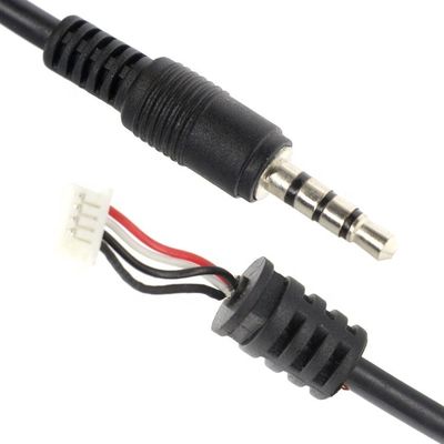Custom Factory Assembly 1M 3.5mm TRRS Audio DC Jack to JST 2.0mm 2.54mm Pitch Connector Cable