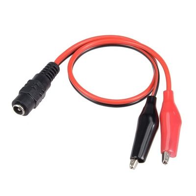 5.5x2.1mm DC Female to Dual Alligator Clips Power Testing Adapter Cable