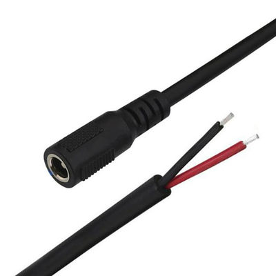 CUSTOM DC Supply Input Jack 2.1x5.5mm Male Female Socket Barrel Connector to Open DC Pigtail Power Cable