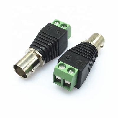 Solderless Screw Terminal BNC Female Male Connector Adapter for CCTV Camera Monitor Video Recorder